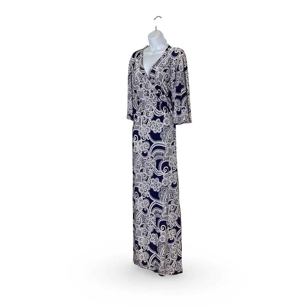 KOH KOH Long V-Neck Maxi Dress - Picture 4 of 9